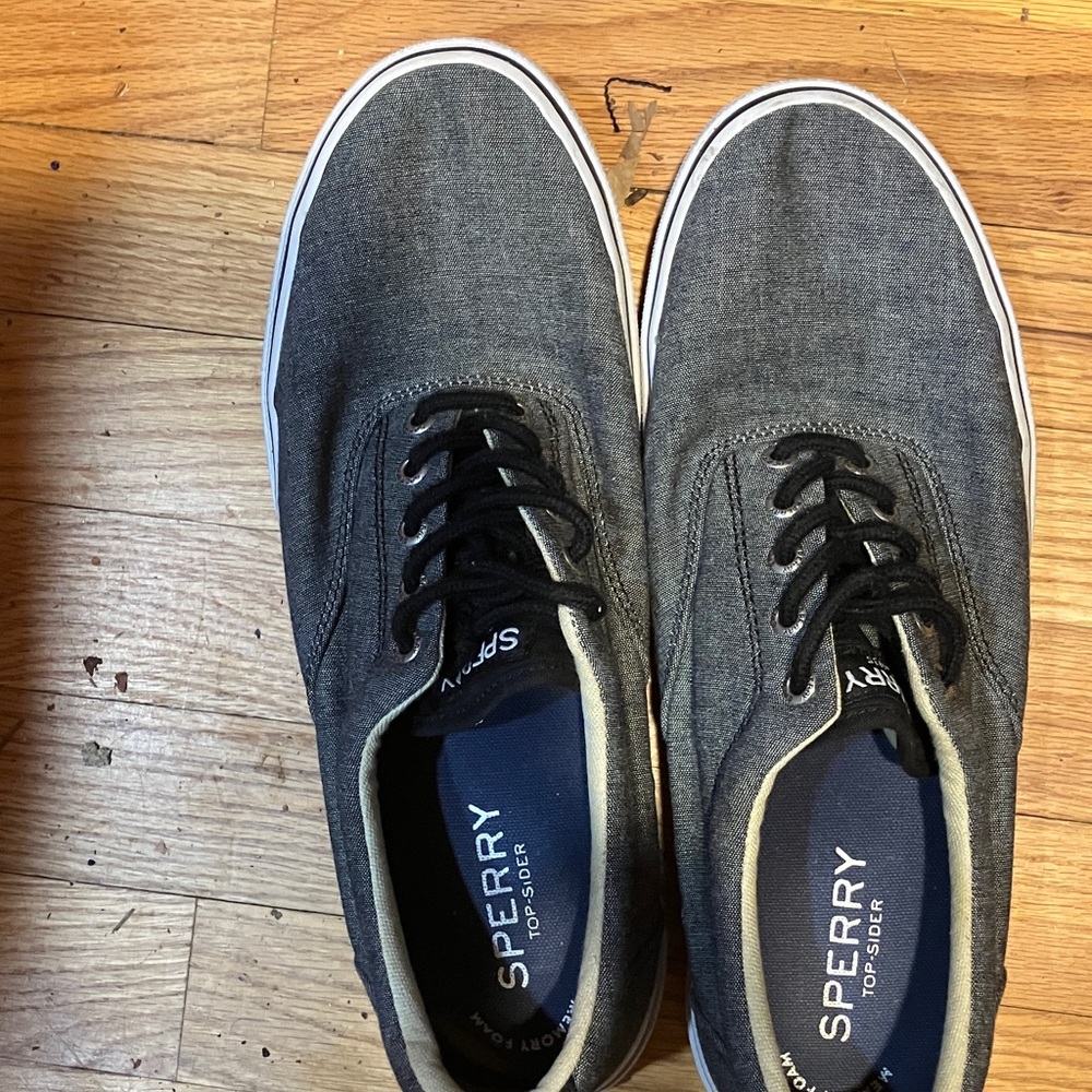 Sperry Men's Charcoal Canvas Sneakers